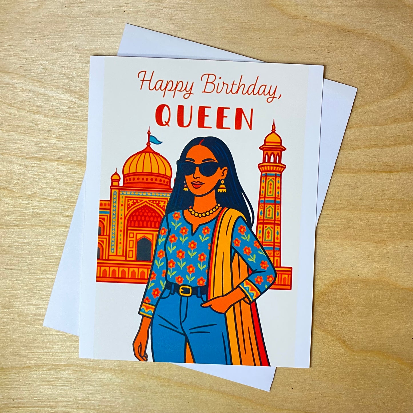 Funny Birthday Greeting Card- Birthday Queen