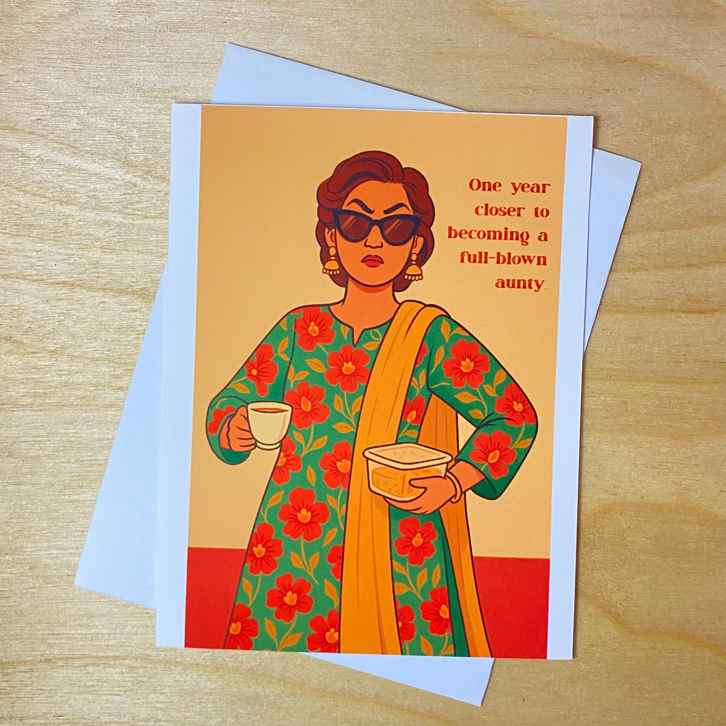 Funny Birthday Greeting Card- One year closer to becoming an Aunty