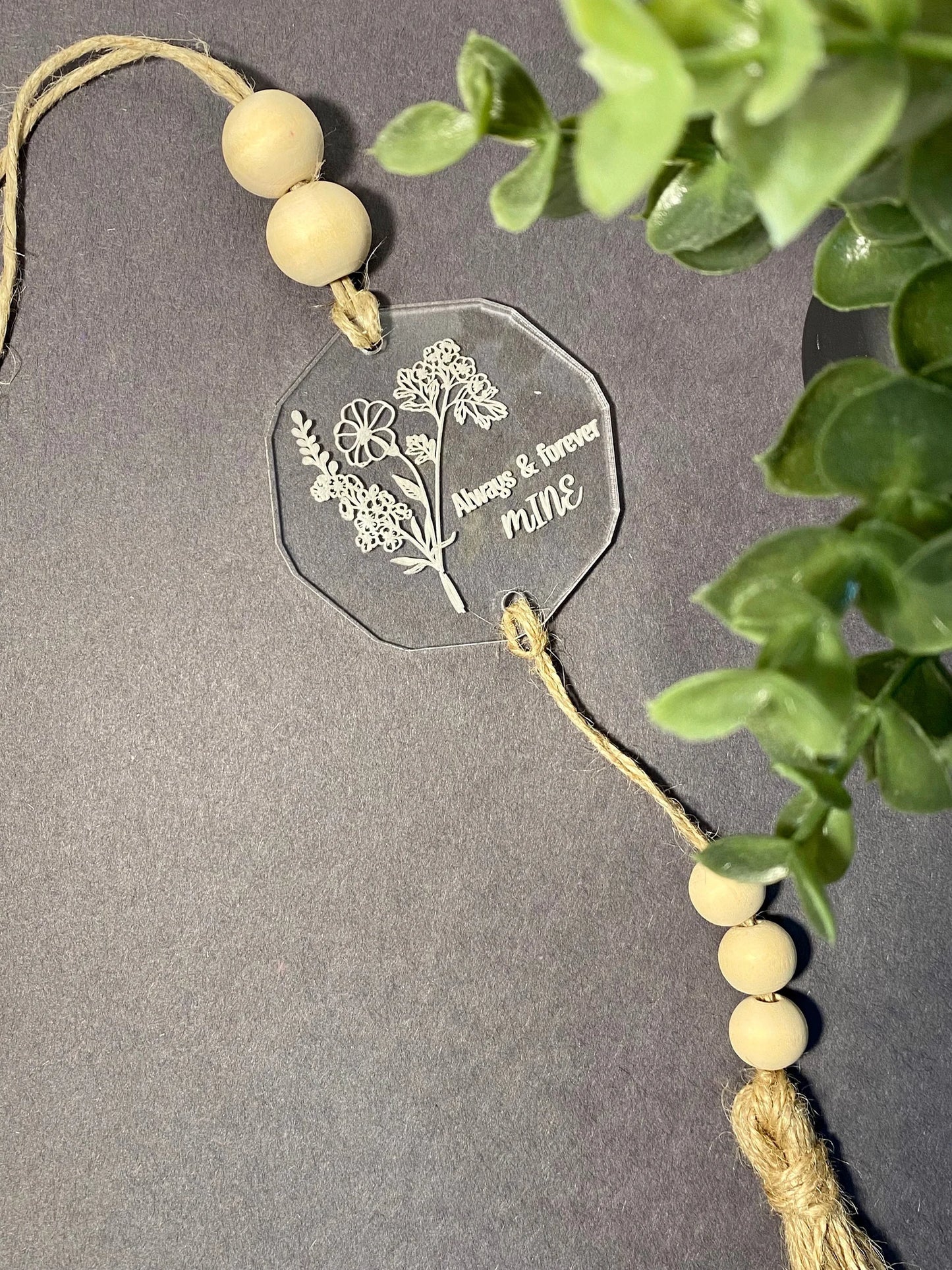 Personalized Car Clear Charm