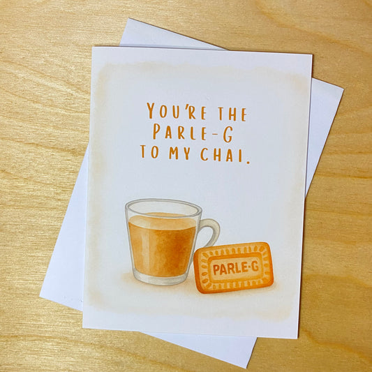Funny Birthday Greeting Card- Parle-G pair