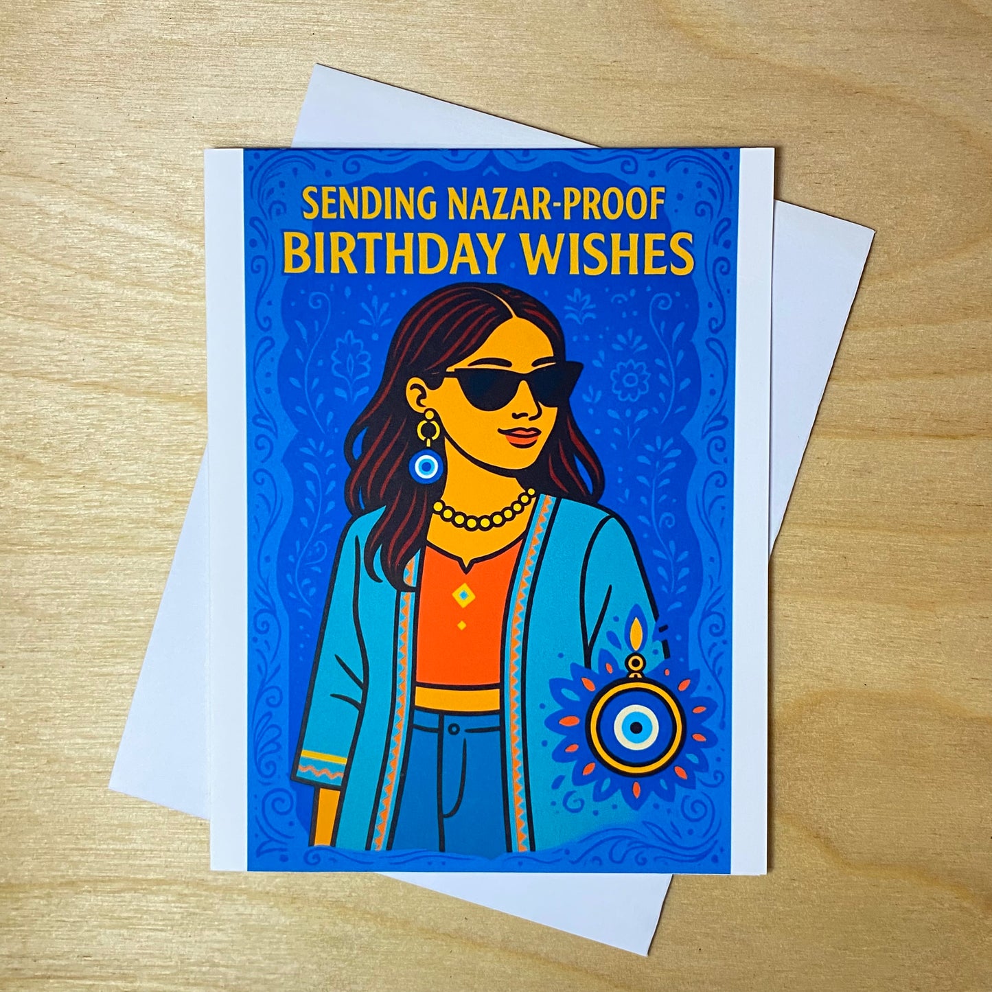 Funny Birthday Greeting Card- Nazar-proof birthday