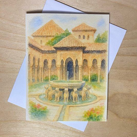 Court of the Lions – Alhambra, Spain | ALHAMBRA Collection | Blank inside